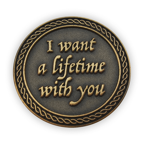 Back: "I want a lifetime with you"