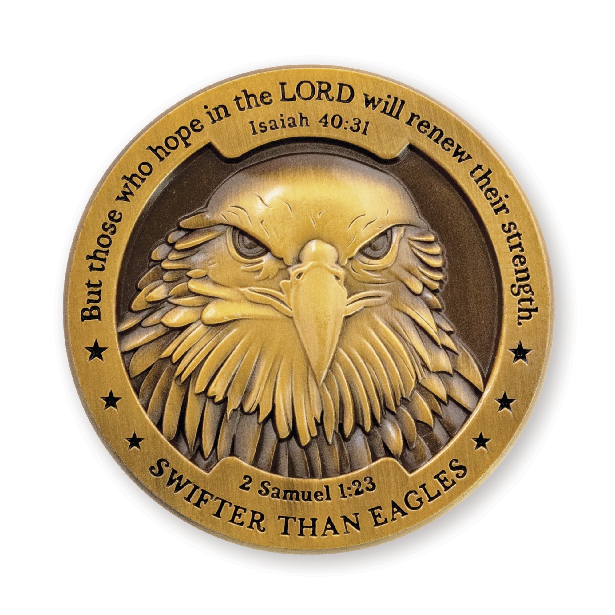 Eagle & Lion Challenge Coin, Swifter Than Eagles & Stronger Than Lions