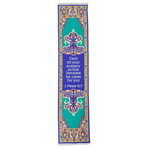 silky soft fabric bible verse bookmark #1
