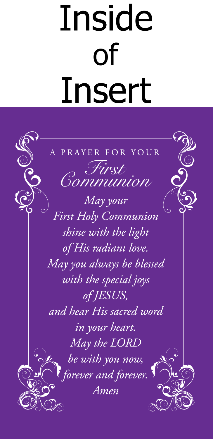 A prayer for your first communion