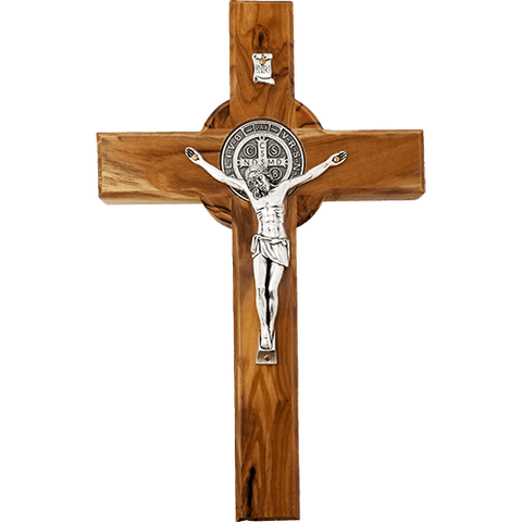 Saint Benedict  Crosses with Italian made Medal from the Holy Land