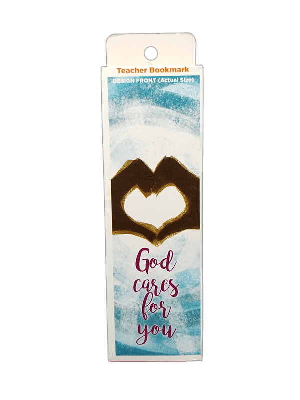 Children's Christian Bookmark, God Cares For You, Matthew 6:30 - Pack of 25 - Logos Trading Post, Christian Gift