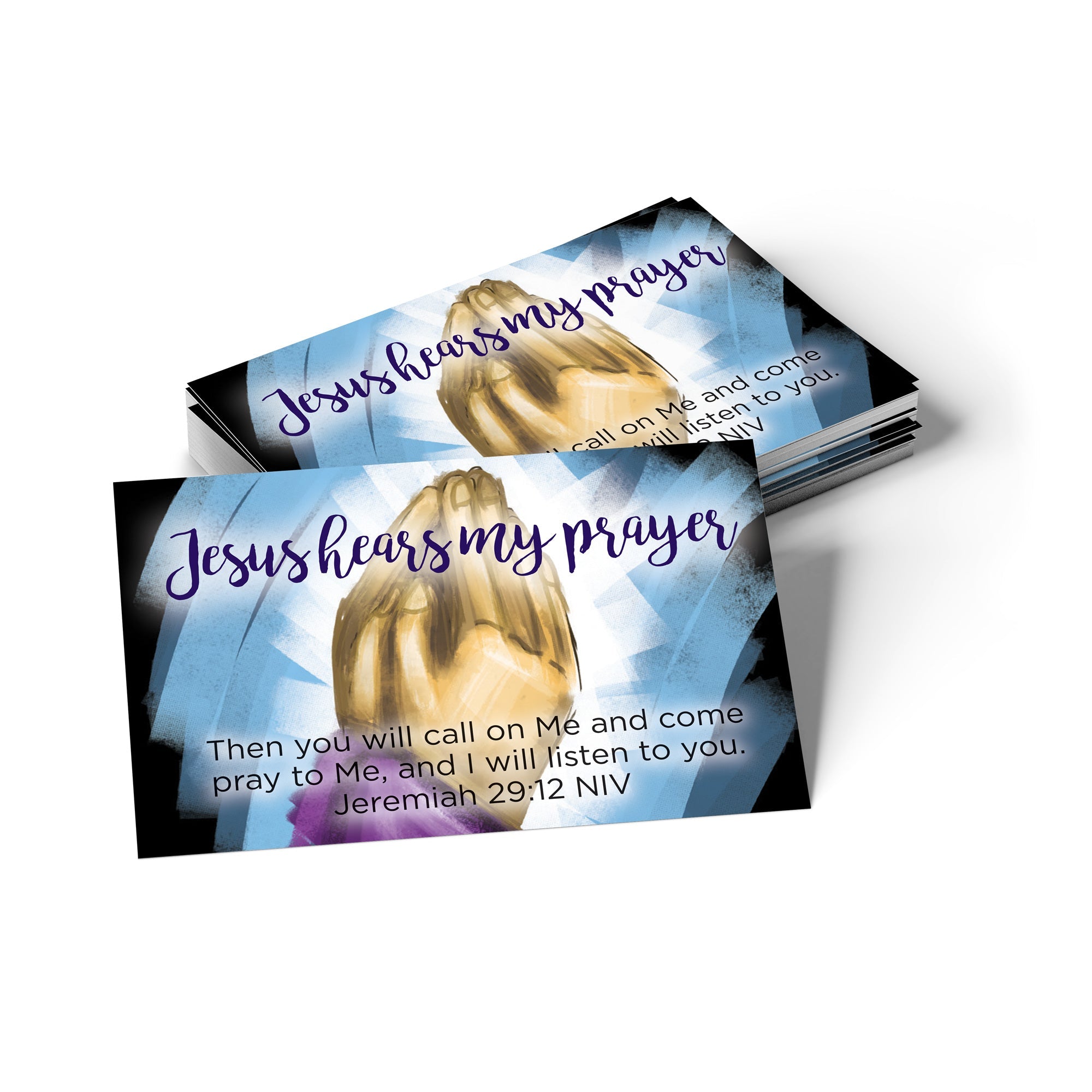 Children's Pass Along Scripture Cards - Jesus Hear My Prayer, Pack of 25