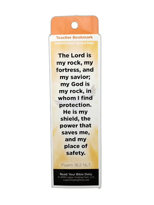 Children's Christian Bookmark, Jesus is My Protector, Psalm 18:2 - Pack of 25 - Logos Trading Post, Christian Gift