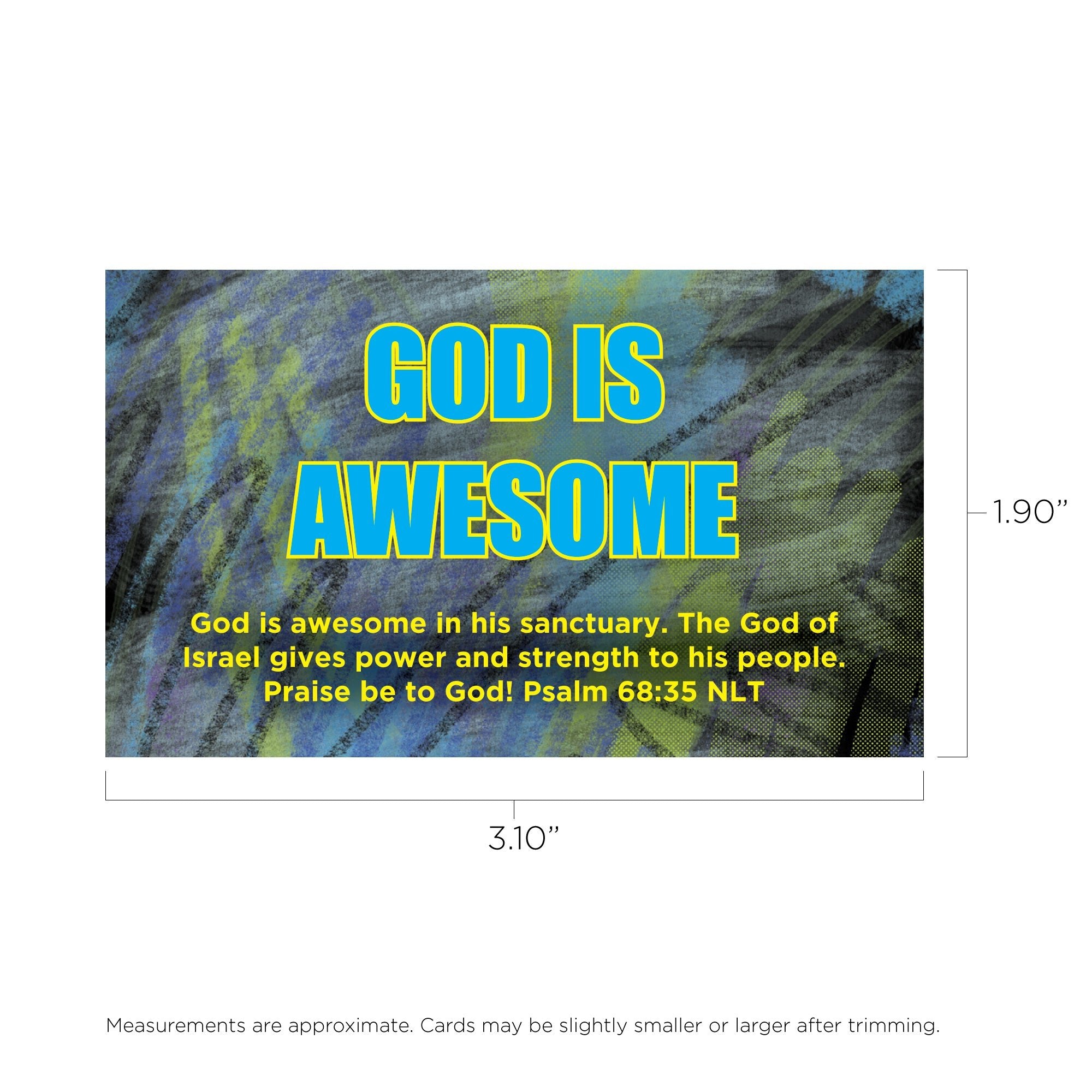 Children's Pass Along Scripture Cards - God is Awesome, Pack of 25