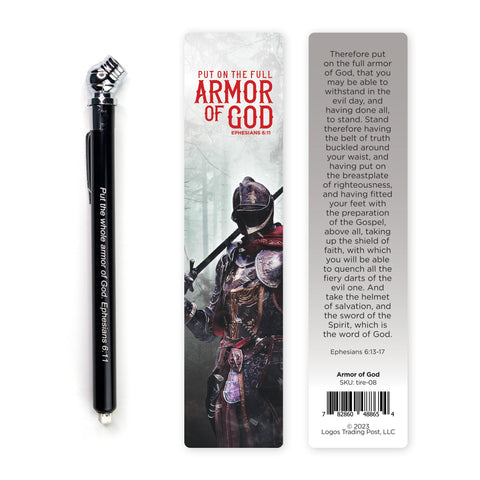 Armor of God Tire Pressure Gauge with Bookmark – Black